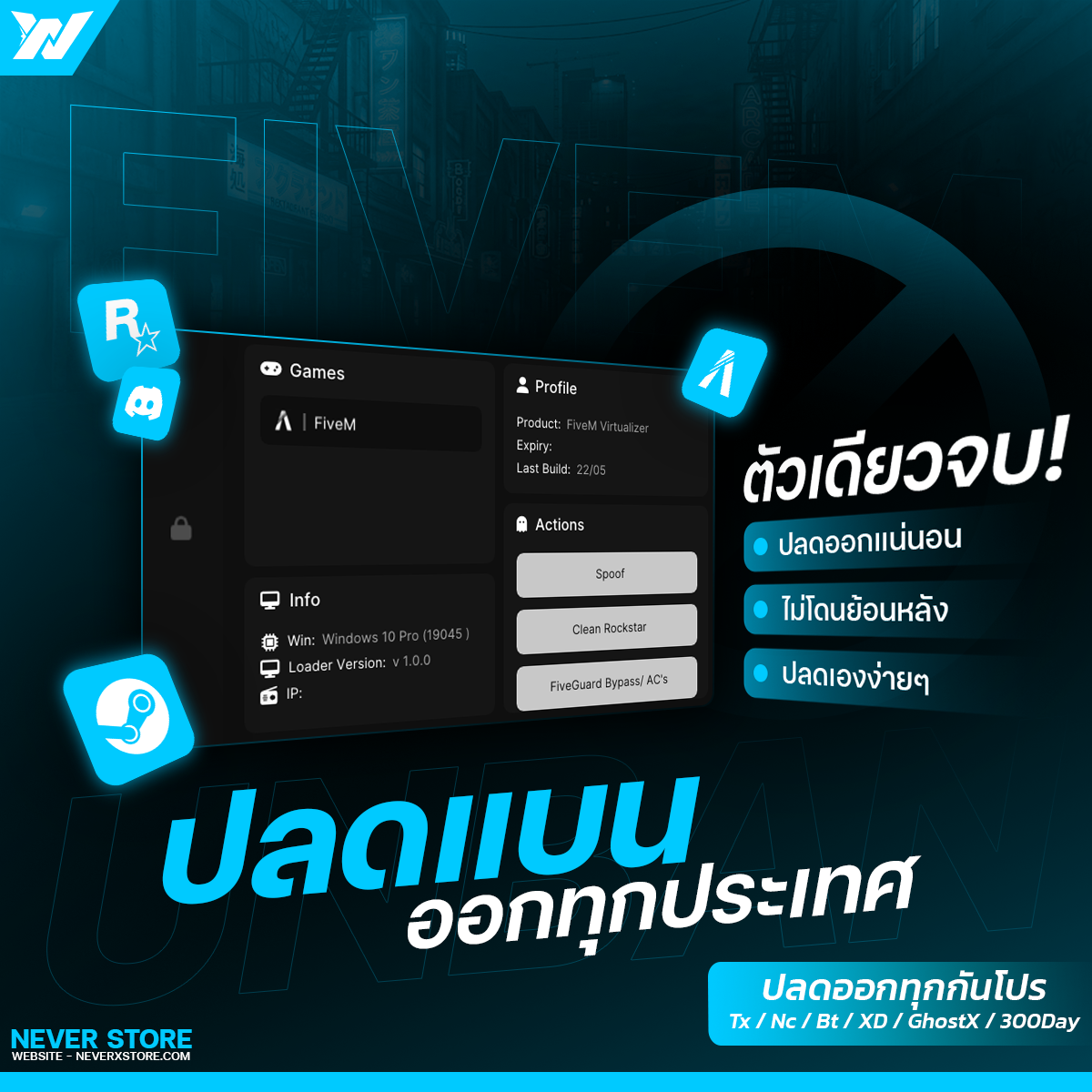 ปลดแบนออกทุกประเทศ ใน FIVEM (ถาวร)